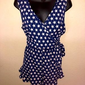 Women’s Patriotic Stars Romper